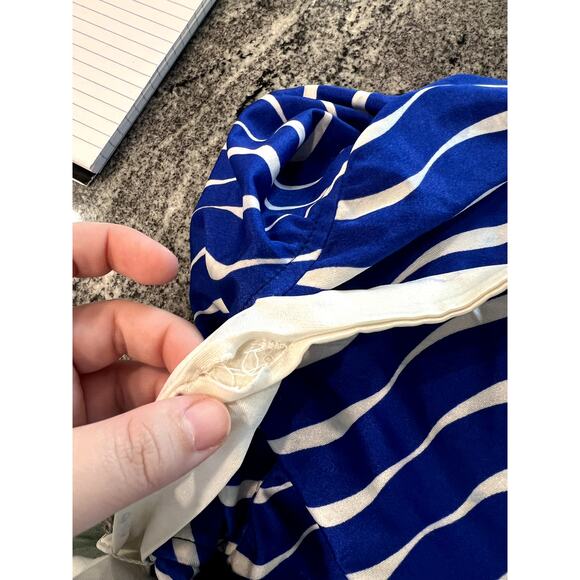 Vintage E Stewart blue and white striped swimsuit - Picture 6 of 11